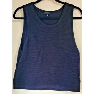 Aritzia Women's Babaton Sculpt Knit Tank Top Ribbed Large Black Elevated Basic